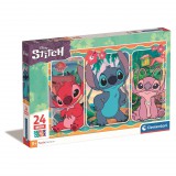 KORREKT WEB Disney Lilo és Stitch, A csillagkutya Evile 24 db-os maxi puzzle Clementoni