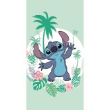 KORREKT WEB Disney Lilo és Stitch, A csillagkutya Green fürdőlepedő, strand törölköző 70x140cm