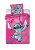 KORREKT WEB Disney Lilo és Stitch, A csillagkutya Heartbeat gyerek, ovis ágyneműhuzat 100×135 cm, 40×60 cm