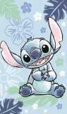 KORREKT WEB Disney Lilo és Stitch, a csillagkutya Ohana Blue kéztörlő, arctörlő, törölköző 30x50cm