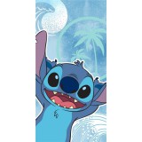 KORREKT WEB Disney Lilo és Stitch, A csillagkutya Wave fürdőlepedő, strand törölköző 70x140cm