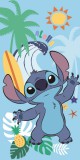 KORREKT WEB Disney Lilo és Stitch Summer, A csillagkutya fürdőlepedő, strand törölköző 70x140cm