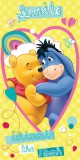 KORREKT WEB Disney Micimackó Smile fürdőlepedő, strand törölköző 70x140cm