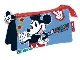 KORREKT WEB Disney Mickey 3 rekeszes tolltartó 21 cm