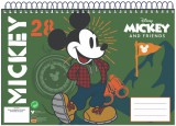 KORREKT WEB Disney Mickey A/4 spirál vázlatfüzet 30 lapos