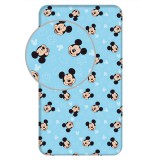KORREKT WEB Disney Mickey Funny Head gumis lepedő 90x200 cm