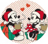 KORREKT WEB Disney Mickey Gift Karácsonyi formapárna, díszpárna 31x31 cm