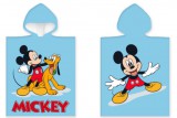 KORREKT WEB Disney Mickey, Pluto strand törölköző poncsó 50x100 cm
