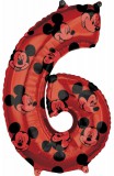 KORREKT WEB Disney Mickey Red fólia lufi 6-os szám 66 cm