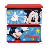 KORREKT WEB Disney Mickey Star játéktároló állvány 3 rekeszes 53x30x60 cm