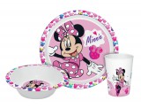 KORREKT WEB Disney Minnie Happy étkészlet, micro műanyag szett Dobozban