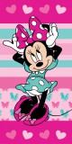 KORREKT WEB Disney Minnie Hearts fürdőlepedő, strand törölköző 70x140cm