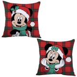 KORREKT WEB Disney Minnie, Mickey Karácsonyi párna, díszpárna 35x35 cm