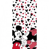 KORREKT WEB Disney Minnie, Mickey Love fürdőlepedő, strand törölköző 70x140cm