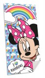 KORREKT WEB Disney Minnie Rainbows fürdőlepedő, strand törölköző 70x140cm