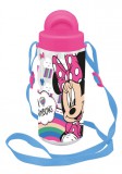 KORREKT WEB Disney Minnie Rainbows műanyag kulacs akasztóval 500 ml