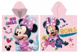 KORREKT WEB Disney Minnie Smile strand törölköző poncsó 55x110 cm (Fast Dry)