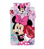 KORREKT WEB Disney Minnie Sweets gyerek, ovis ágyneműhuzat 100×135 cm, 40×60 cm