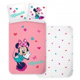 KORREKT WEB Disney Minnie Whisper gyerek, ovis ágyneműhuzat 100×135 cm, 40×60 cm