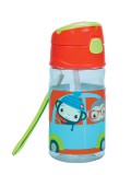 KORREKT WEB Fisher-Price Animals Car műanyag szívószálas kulacs akasztóval 350 ml