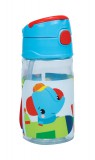 KORREKT WEB Fisher-Price Animals Fly műanyag szívószálas kulacs akasztóval 350 ml