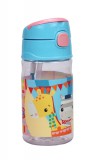 KORREKT WEB Fisher-Price Animals Party műanyag szívószálas kulacs akasztóval 350 ml