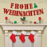 KORREKT WEB Frohe Weihnachten Red papír felirat 365 cm