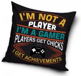 KORREKT WEB Gamer Achievements párnahuzat 40x40 cm