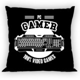 KORREKT WEB Gamer Black párnahuzat 40x40 cm
