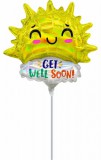 KORREKT WEB Get Well Happy Sun mini fólia lufi