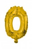 KORREKT WEB Gold, Arany 0-ás szám fólia lufi 10 cm