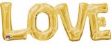 KORREKT WEB Gold, Arany Love fólia lufi 63*22 cm