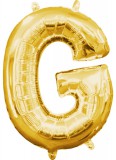 KORREKT WEB Gold, Arany mini G betű fólia lufi 33 cm