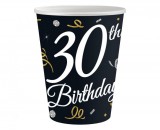 KORREKT WEB Happy Birthday 30 B&C papír pohár 6 db-os 200 ml