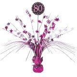 KORREKT WEB Happy Birthday Pink 80 asztaldísz 45,7 cm