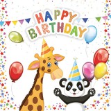 KORREKT WEB Happy Birthday Star szalvéta 20 db-os 33x33 cm