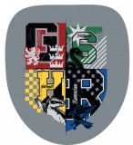 KORREKT WEB Harry Potter Grey Crest formapárna, díszpárna 32x35 cm