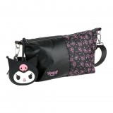 KORREKT WEB Hello Kitty Black Kuromi táska, oldaltáska pénztárcával 27 cm