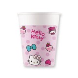 KORREKT WEB Hello Kitty Fashion papír pohár 8 db-os 200 ml