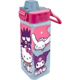 KORREKT WEB Hello Kitty Friends square műanyag szívószálas kulacs 500 ml