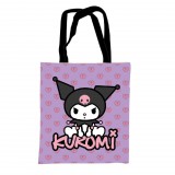 KORREKT WEB Hello Kitty Kuromi vászontáska, bevásárlótáska 44 cm