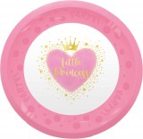 KORREKT WEB Hercegnők Little Princess micro prémium műanyag lapostányér 4 db-os szett 21 cm