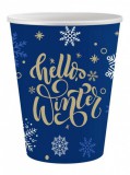 KORREKT WEB Karácsonyi Hello Winter papír pohár 6 db-os 250 ml