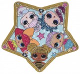 KORREKT WEB LOL Surprise Star forma fürdőlepedő, strand törölköző 115x110 cm (Fast Dry)