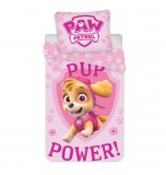 KORREKT WEB Mancs Őrjárat Skye Dream gyerek, ovis ágyneműhuzat 100×135cm, 40×60 cm