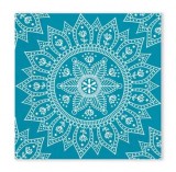 KORREKT WEB Mandala Petrol White szalvéta 20 db-os, 33x33 cm FSC