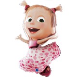 KORREKT WEB Mása és a medve Pois fólia lufi 104 cm