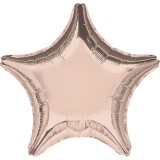 KORREKT WEB Metallic Rose Gold csillag fólia lufi 48 cm
