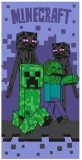 KORREKT WEB Minecraft Sketch Mobs fürdőlepedő, strand törölköző 70x140cm