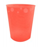 KORREKT WEB Orange Fluorescent, Narancssárga micro prémium műanyag pohár 250 ml